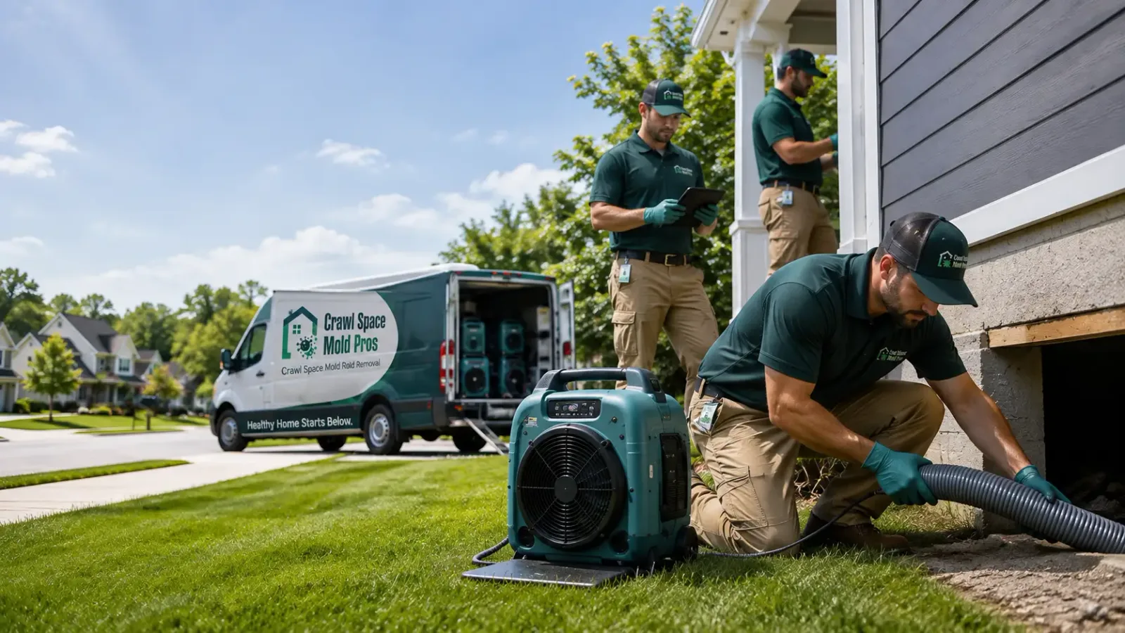 Crawl Space Mold Removal in Kaleva, MI